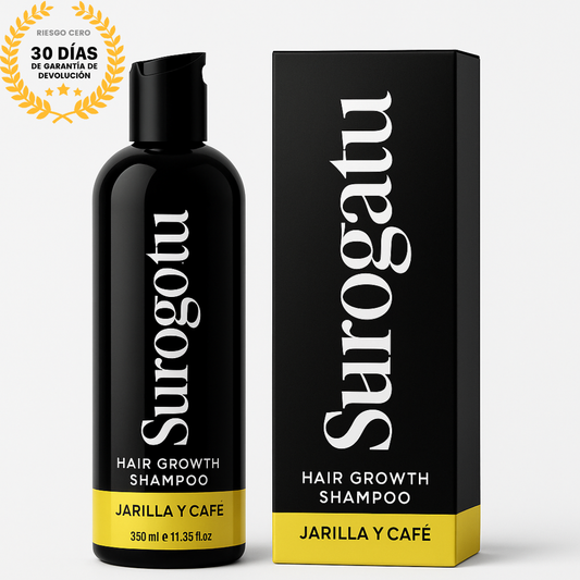 Surogatu™ -  Shampoo Activador de Raíces para Hombres contra la Pérdida de Cabello – Mayor crecimiento con solo 4 lavados a la semana